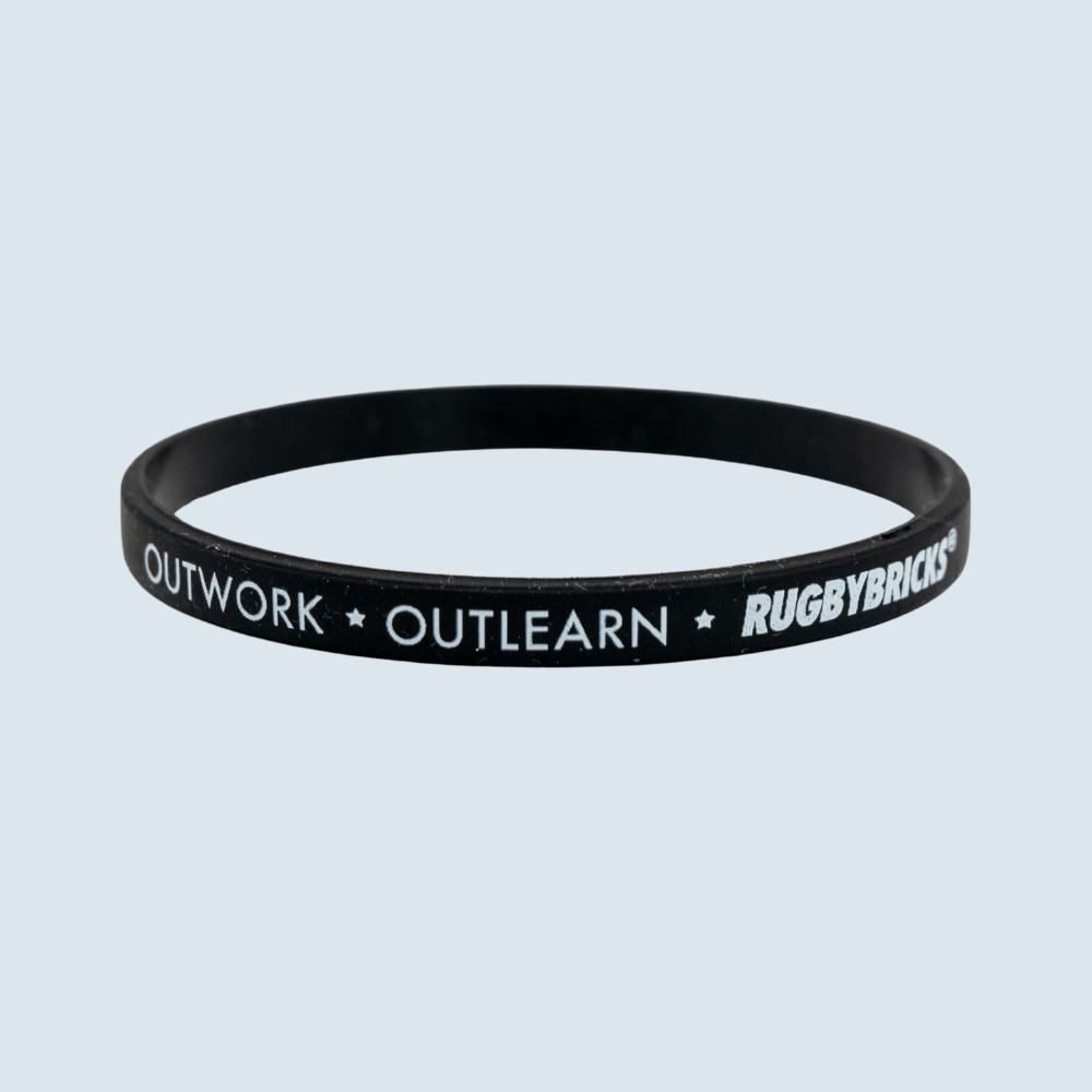 Outwork Outlearn Wristband - Rugby Bricks - RBWB - MB - P - Sports Equipment