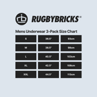 RB Mens Underwear 3 - Pack - Rugby Bricks - RB-UW-SB - 